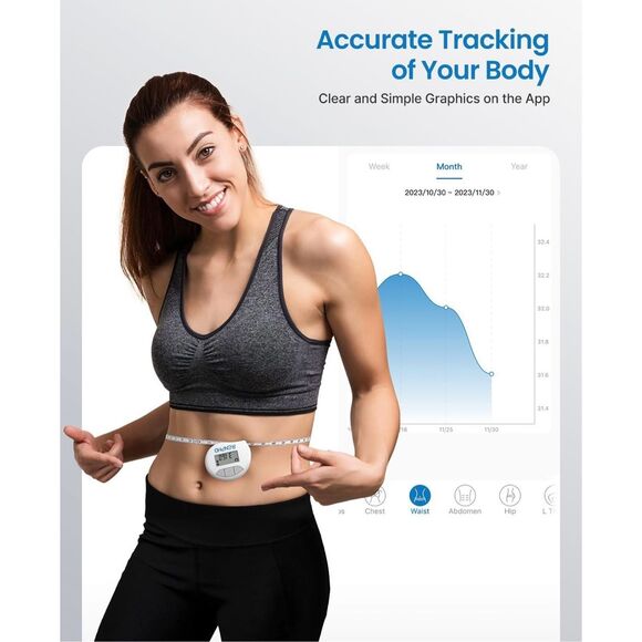 Renpho smart body tape measure Bluetooth app new in box - Picture 9 of 9